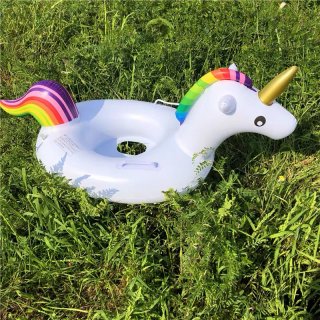 Salvavidas inflable bote unicornio