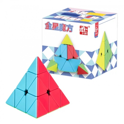 Cubo Rubik Pyraminx pyramid Stickerless